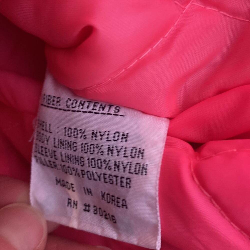 Otello Pelle Vintage Men’s 1980’s Ski Jacket Sz S Nylon Zipper Nylon Neon Black - Picture 9 of 16